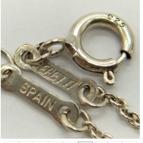 Tiffany and Co. Pendant Necklace Elsa Peretti Open Heart Silver 925 - Picture 3 of 12